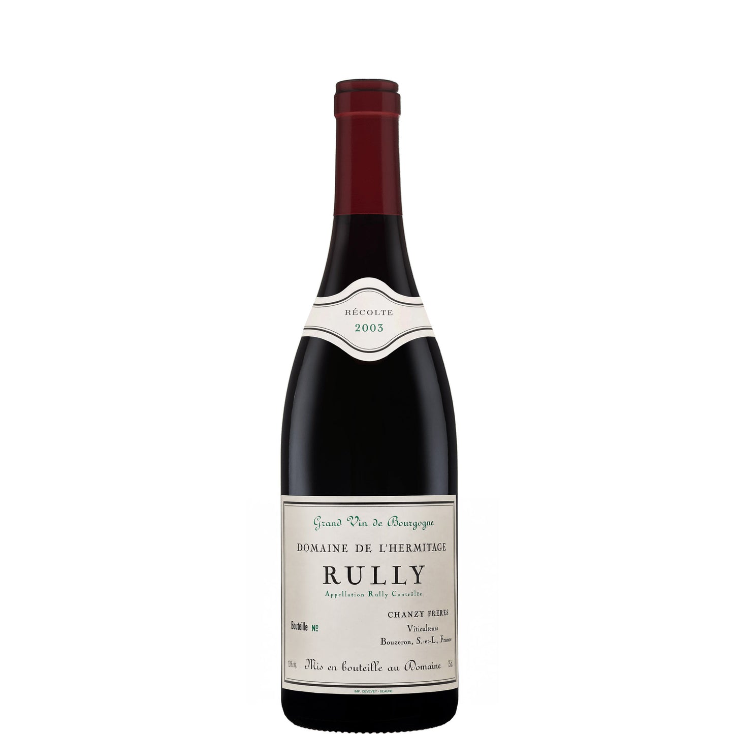 Rully Rouge, L'Hermitage, Domaine Chanzy, 2003