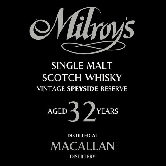 Macallan, Milroys Cask #900803, 32 Year Single Malt Scotch, 1993, Personalised box - 70cl