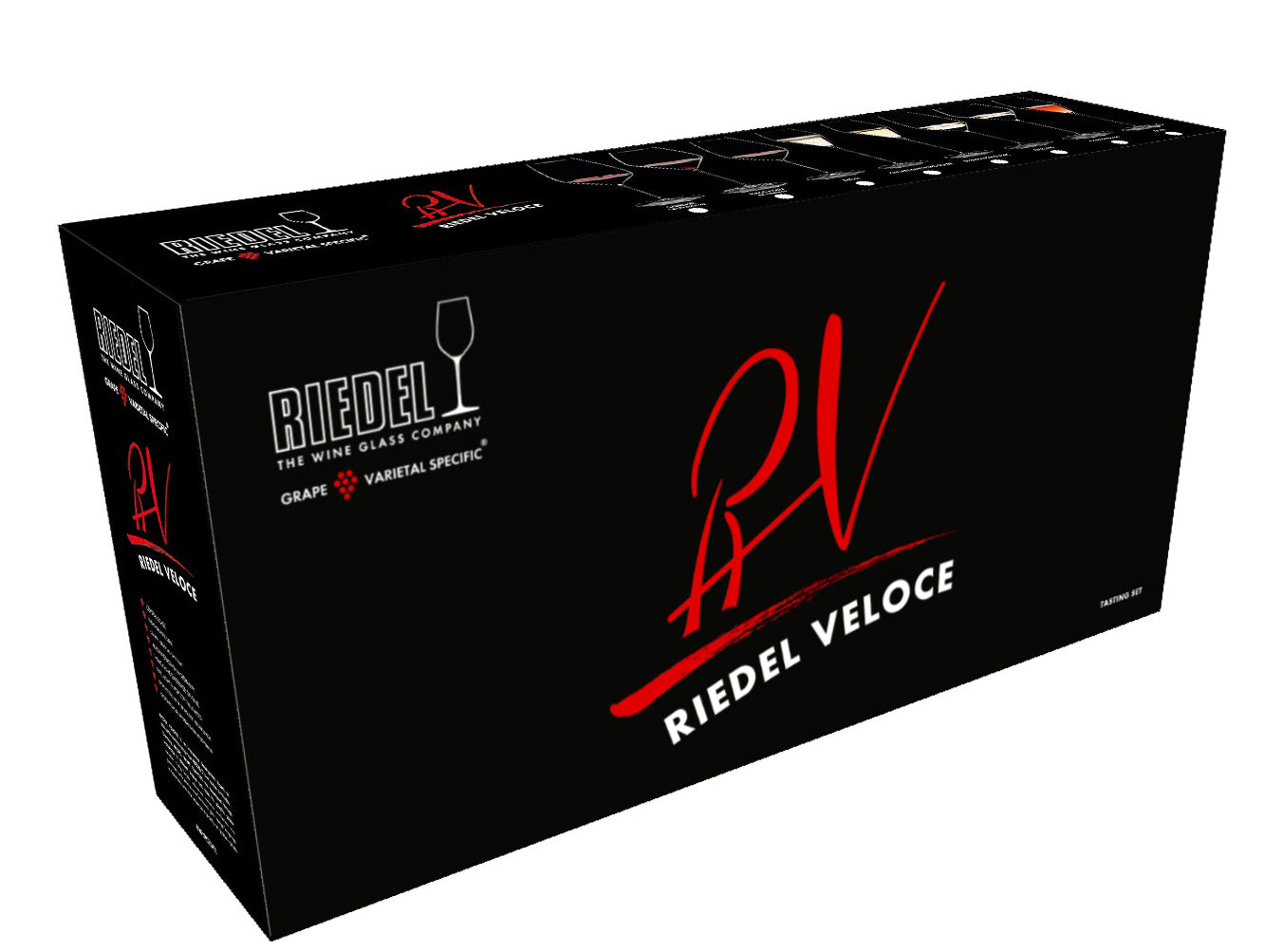 Riedel, Veloce Tasting Set (Cab/Merlot+Pinot Noir/Nebbiolo+Riesling+Chardonnay)