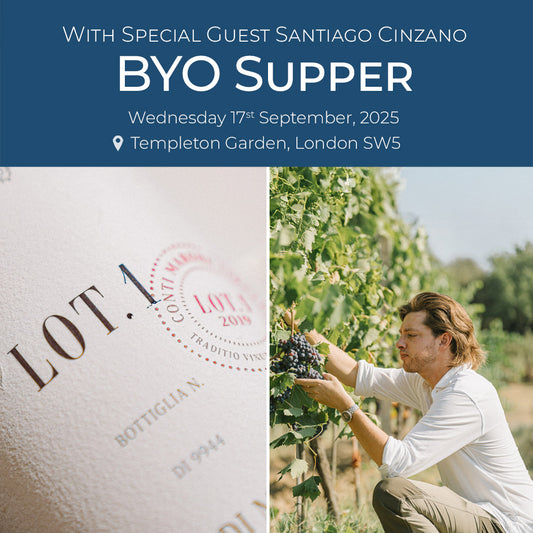 BYO Supper with special guest Santiago Cinzano