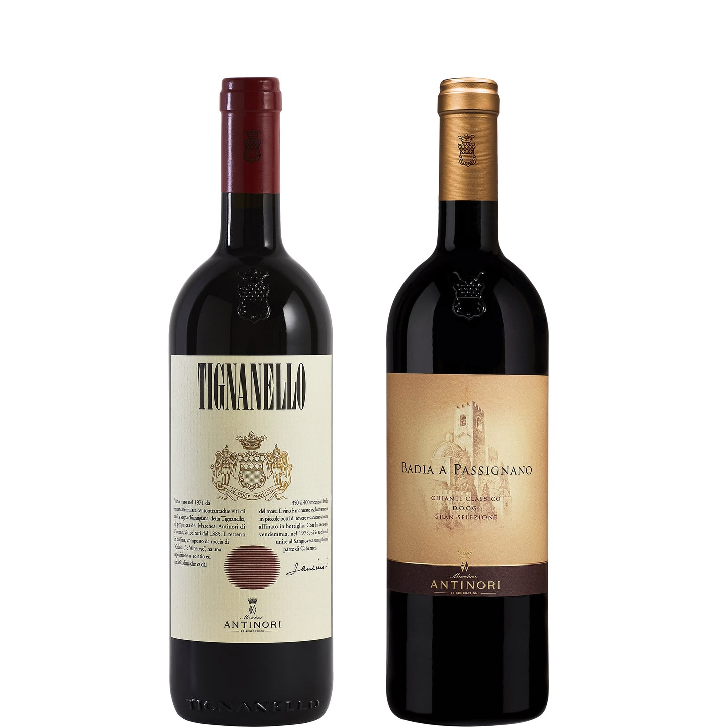 Antinori Parcel: Tignanello, 2023 & 'Badia a Passignano' Chianti Classico Gran Selezione, 2021