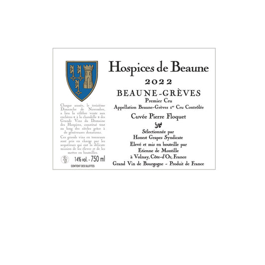 Hospices de Beaune Premier Cru Grèves Cuvée Pierre Floquet, Domaine de Montille, 2022