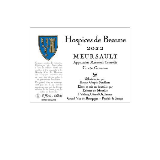 Hospices de Beaune Meursault Cuvée Goureau, Domaine de Montille, 2022