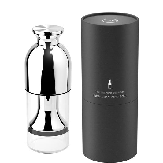 Eto Steel Mirror Finish Wine Decanter