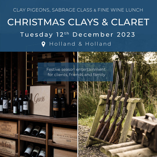 “Christmas Clays & Claret” at Holland & Holland Shooting School | 12/12 2023