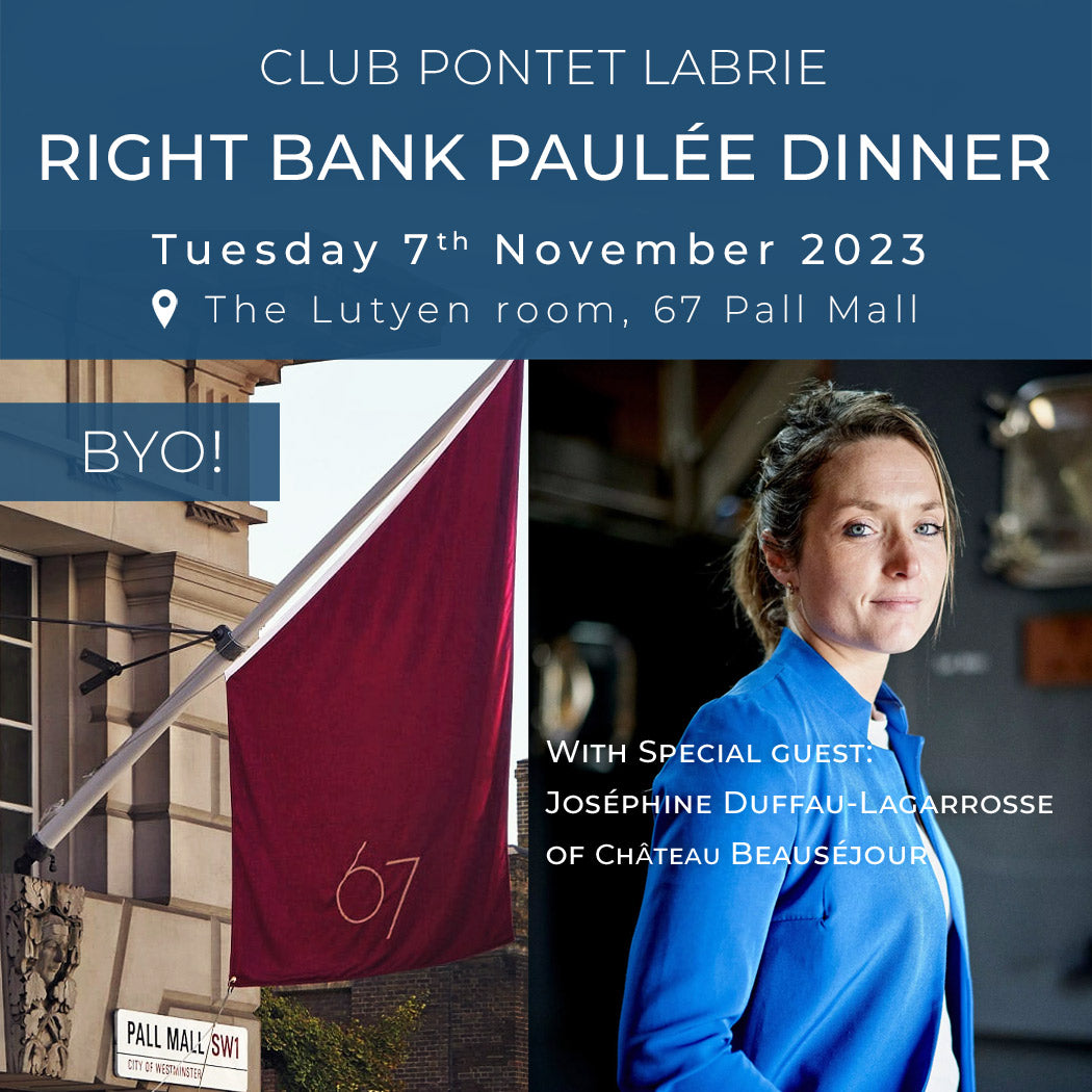 Club Pontet Labrie Right Bank Paulée Dinner