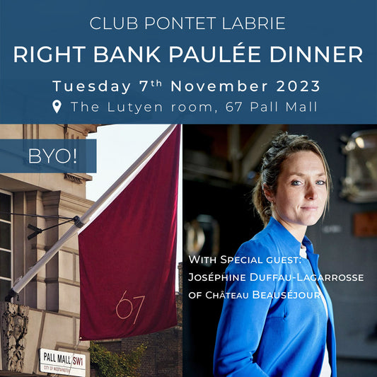 Club Pontet Labrie Right Bank Paulée Dinner