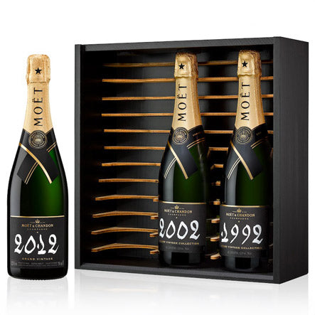 Moët & Chandon, Grand Vintage Mixed case, 2012, 2002, 1992