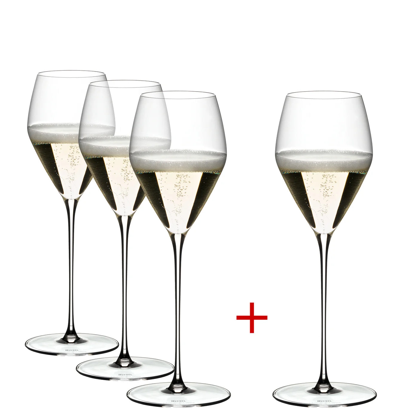 Riedel, Veloce Champagne Wine Glass, Value Gift Pack - Pay 3 Get 4