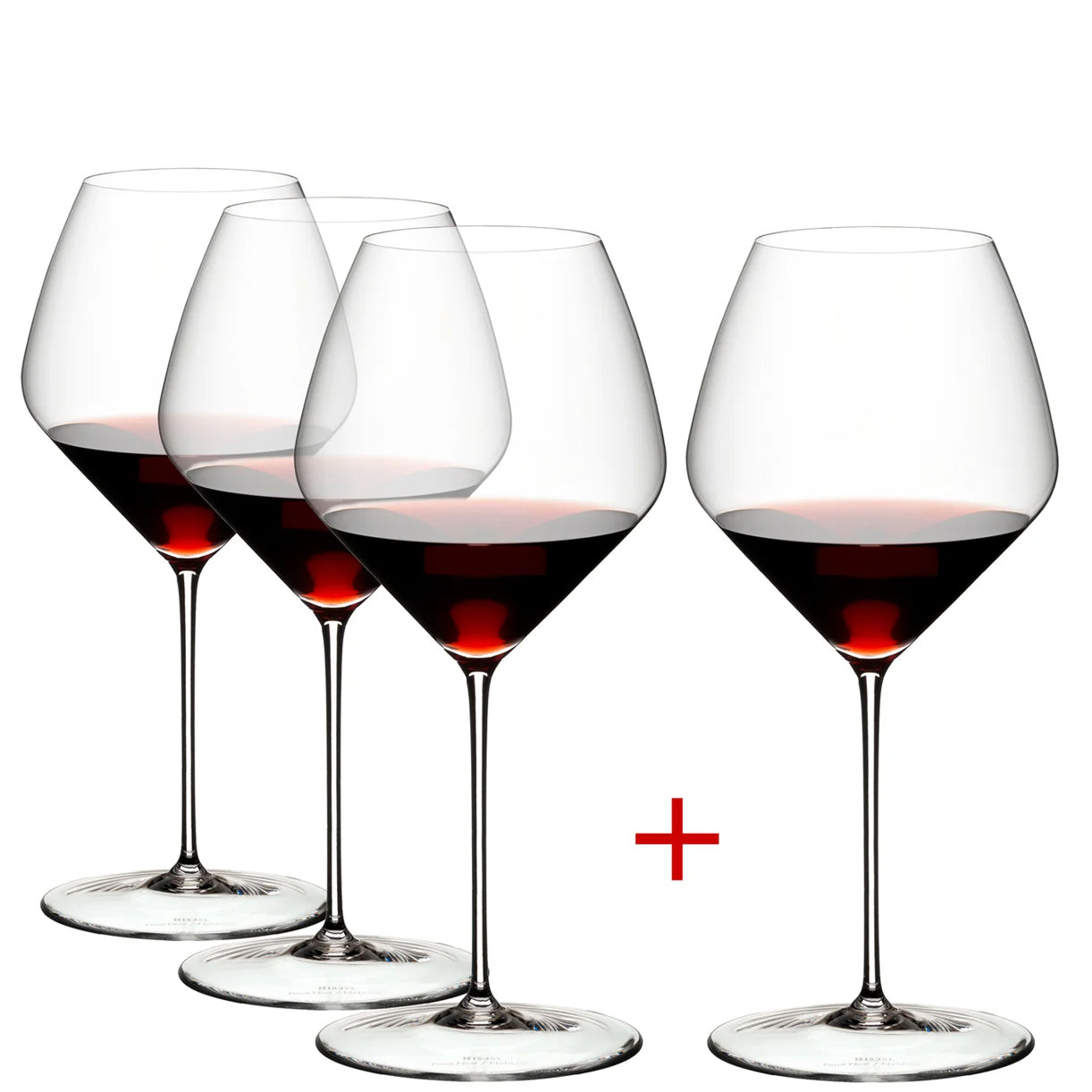 Riedel, Veloce Pinot Noir Wine Glass, Value Gift Pack - Pay 3 Get 4