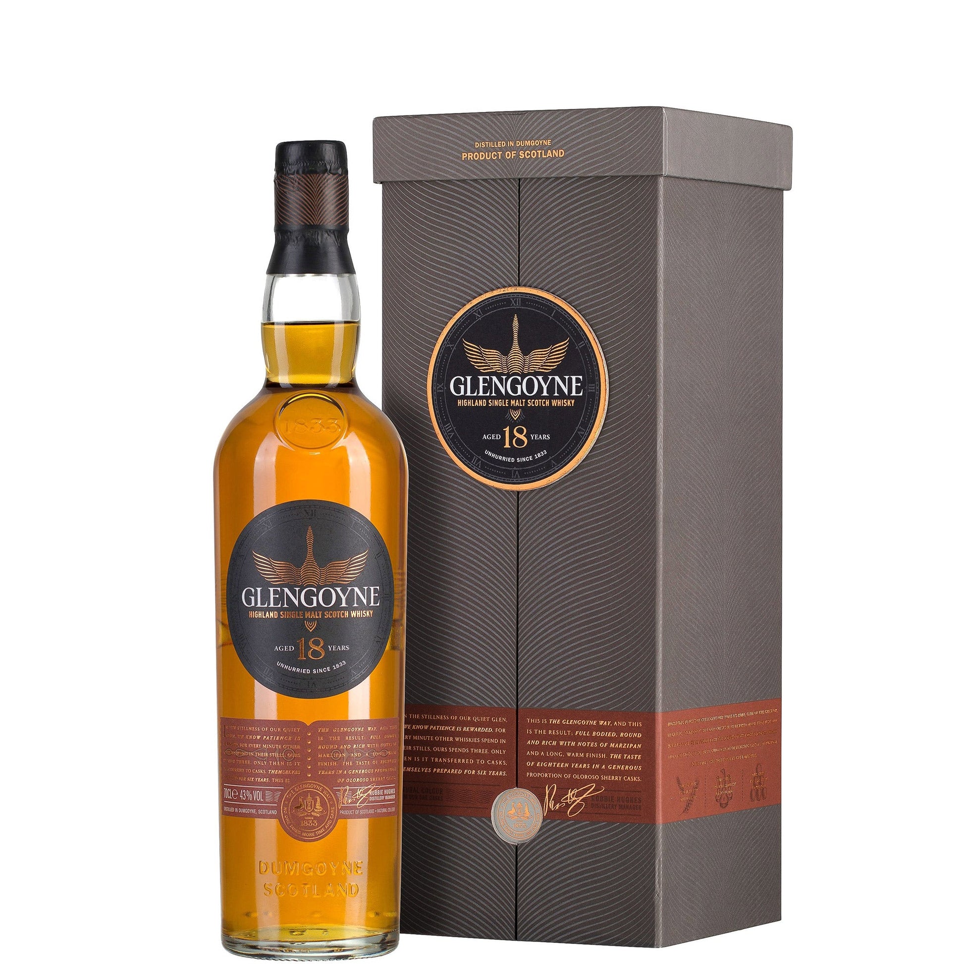 Glengoyne, 18 Year Highland Single Malt Scotch Whisky, Nv - 70cl