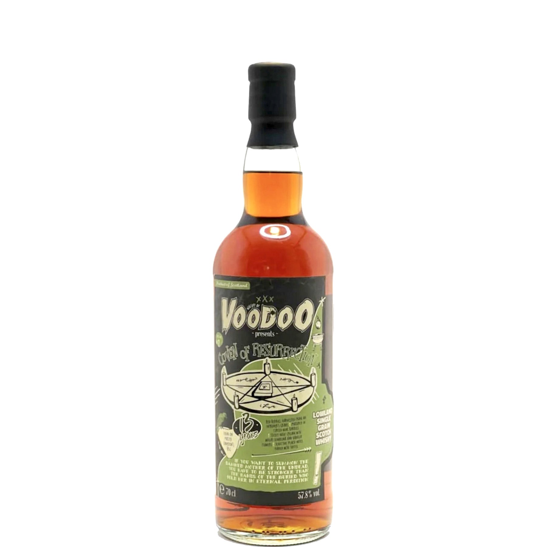 Whisky Of Voodoo 'The Coven of Ressurection' Lowland Single Grain 13yo, 2009 - 70cl